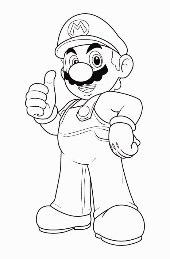554x845 Super Mario Coloring Pages Online Coloring Pages Luigi