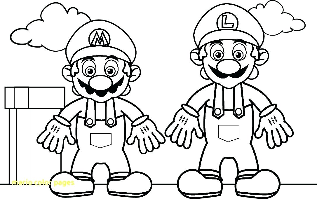 1086x682 Free Printable Mario Luigi Coloring Pages Color With Super 1 Kids
