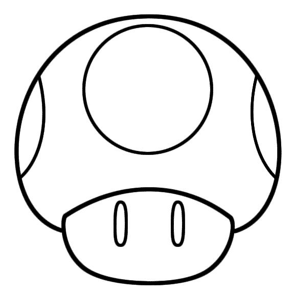 575x575 Mario Mushroom Coloring Pages