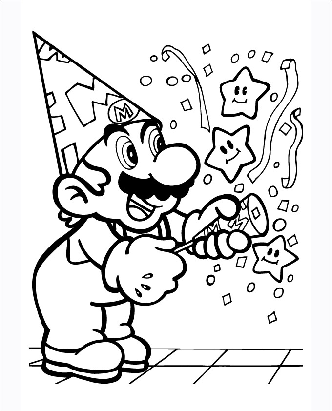 680x842 27 Mario Bros Coloring Page, Super Mario Bros Printables Mario