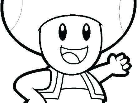 440x330 Super Mario Mushroom Coloring Pages Color Paperad Page Baby