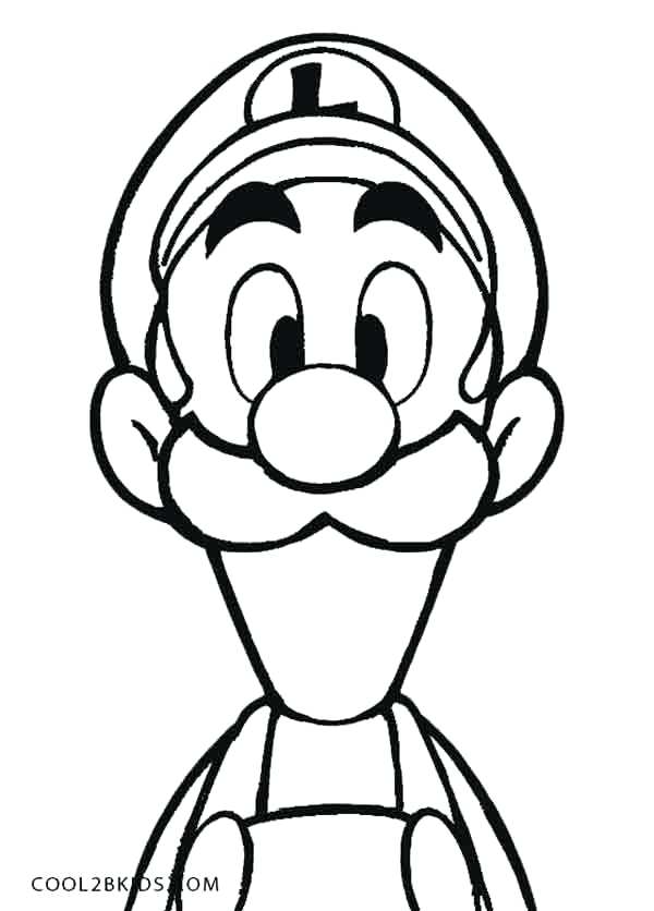 600x836 Mario Mushroom Coloring Page