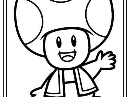 440x330 Mario Mushroom Coloring Page Coloring Trend Thumbnail Size Super