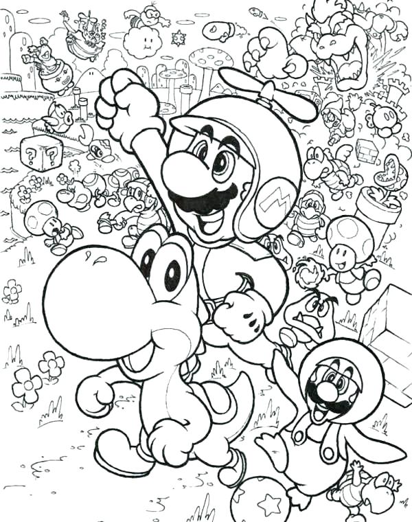 600x760 Free Printable Super Mario Coloring Pages Color Sheets Free