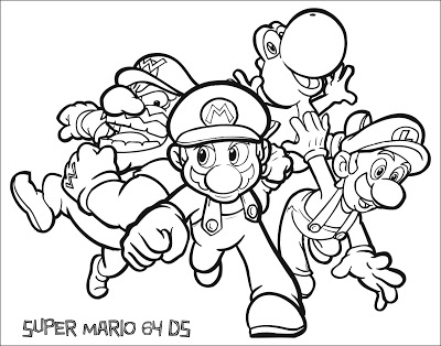 400x314 Jimbo's Coloring Pages Super Mario Coloring Pages