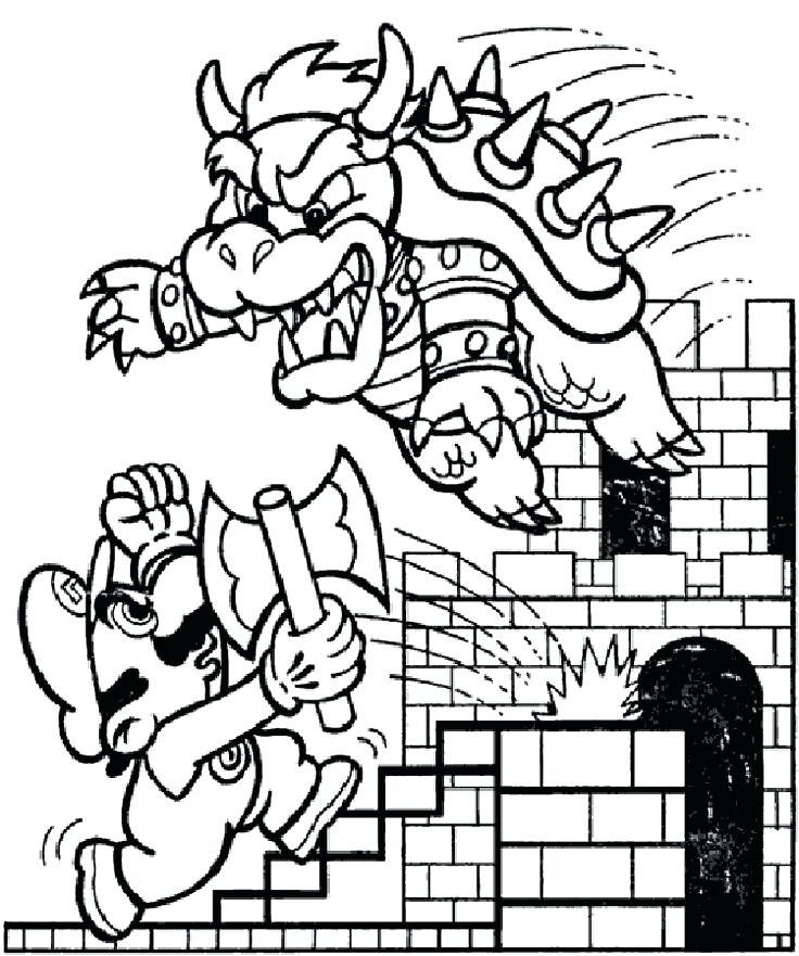 Mario World Coloring Pages