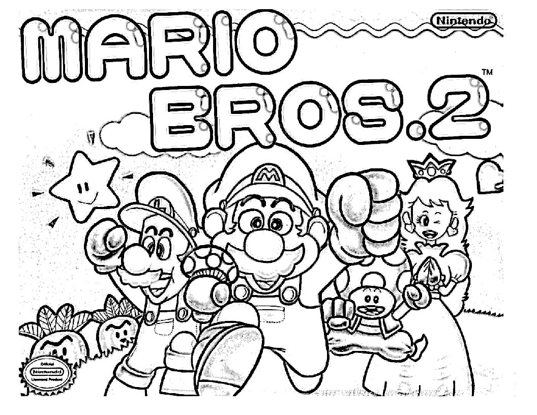 1056x816 Awesome Super Mario Coloring Pages Christmas Fun