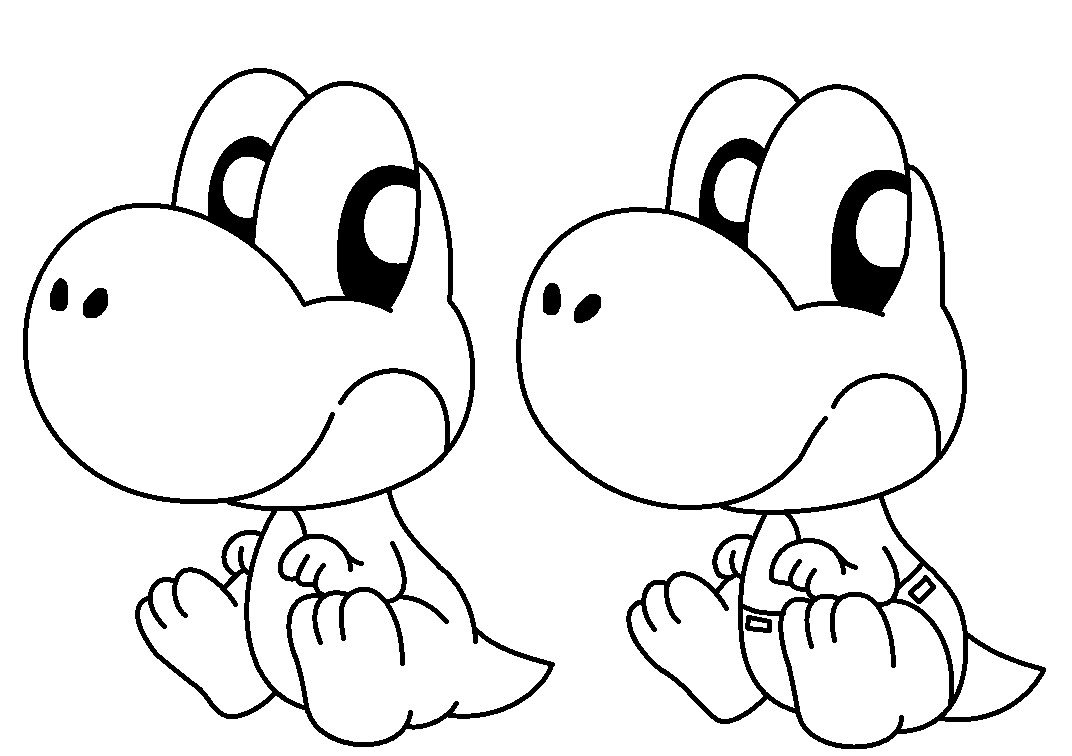 1072x756 Mario And Yoshi Coloring Pages Wagashiya