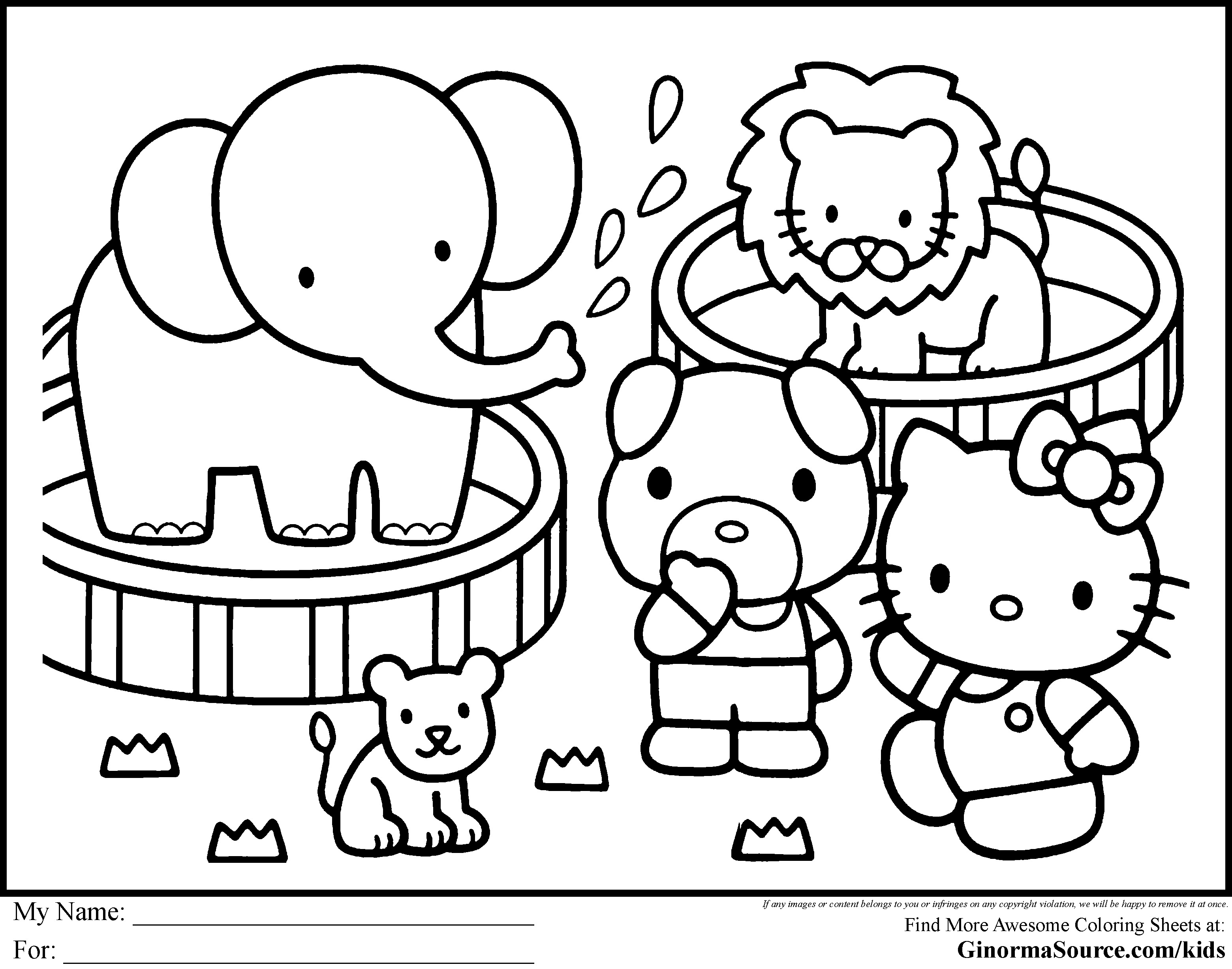 3120x2455 Hello Kitty Coloring Pages Pdf My Free Printable At Auto Market Me