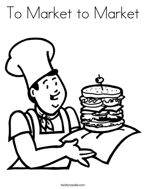 468x605 To Market To Market Coloring Page