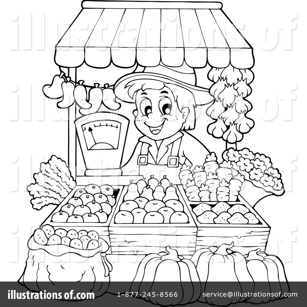 1024x1024 Coloring Pages Of Market Scene Vegetable Market Coloring Pages