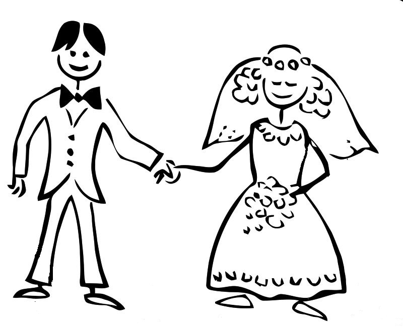 800x650 Wedding Coloring Sheets
