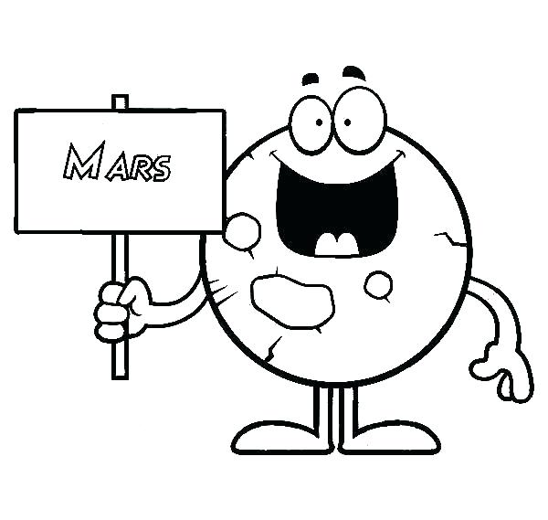 600x569 Mars Coloring Pages S Mars Coloring Pages Free