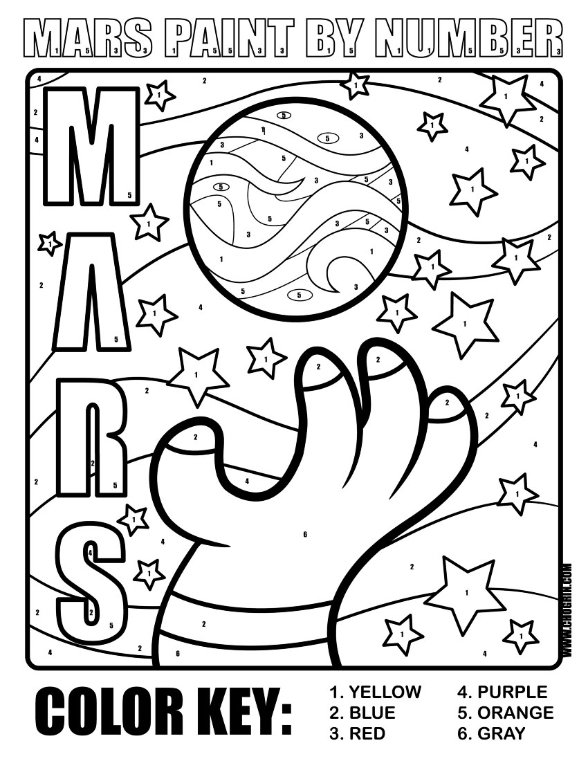 850x1100 Planet Mars Printables Coloring Page Eceap Planets