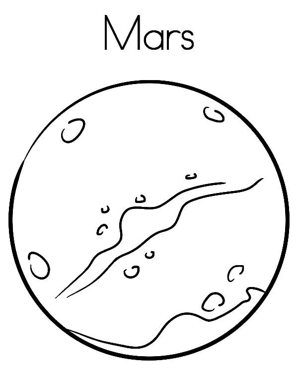 600x776 Planet Coloring Pages Mars Outer Space Planets