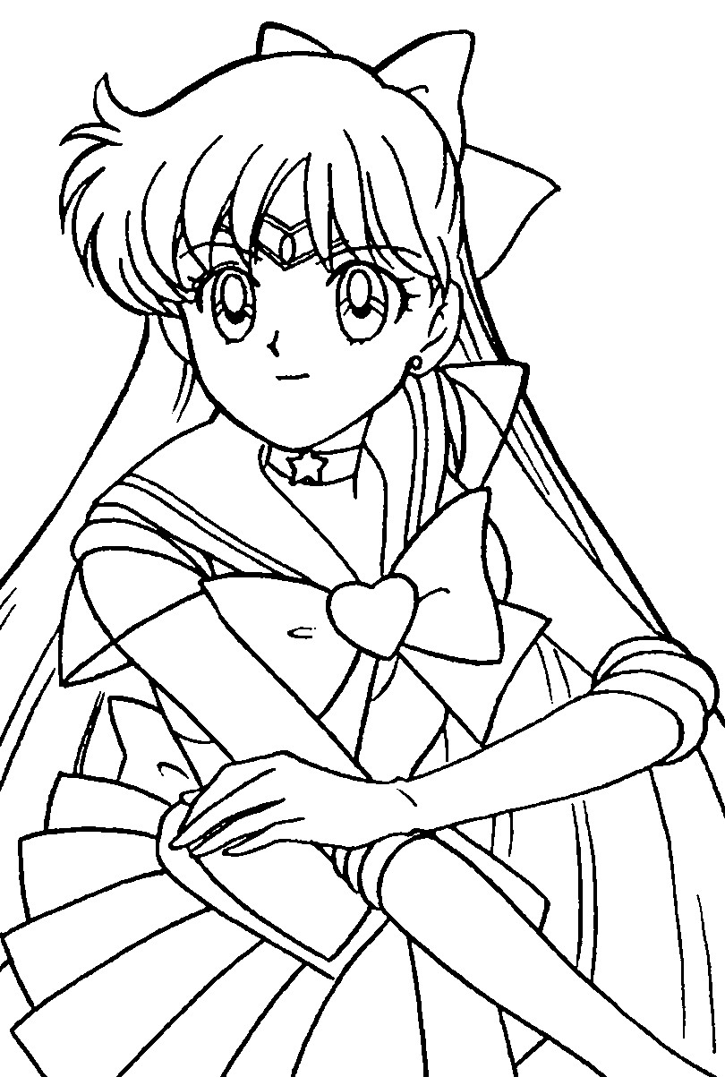 810x1203 Sailor Mars Coloring Pages