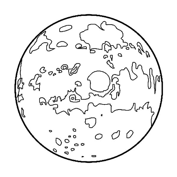 600x600 How To Draw Planet Mars Coloring Pages Color Luna