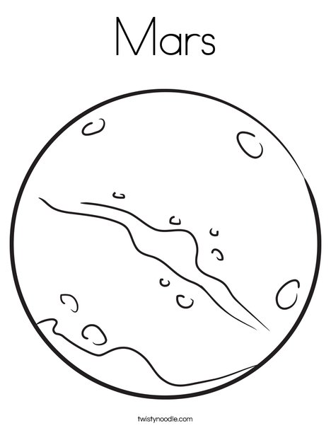 468x605 Mars Coloring Page