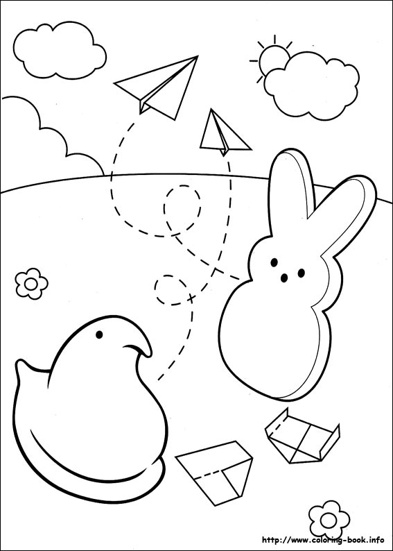 567x794 Marshmallow Peeps Coloring Pages On Coloring Kiddos