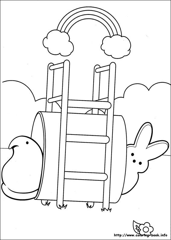 Marshmallow Peeps Coloring Pages