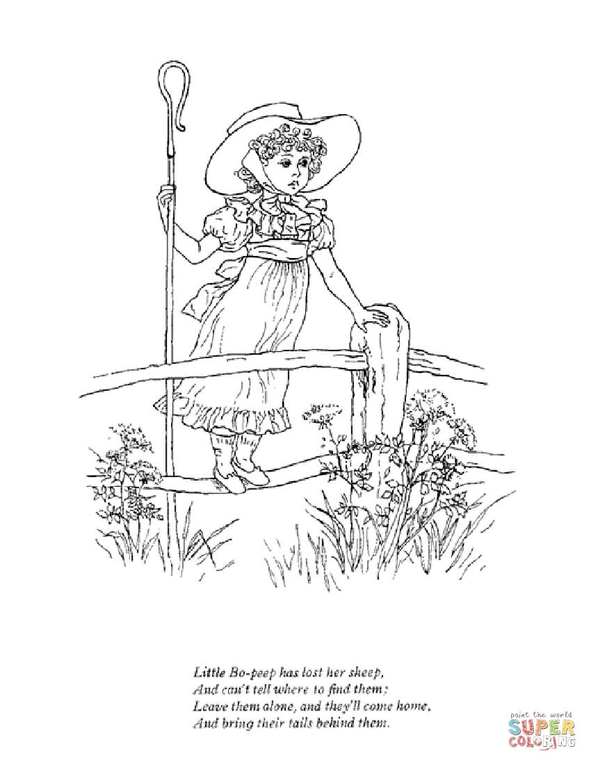 850x1100 Reward Peep Coloring Pages Little Bo Has Lost