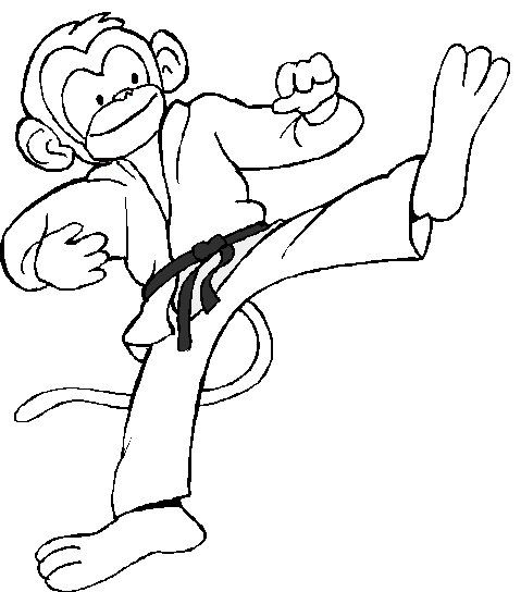 Martial Arts Coloring Pages