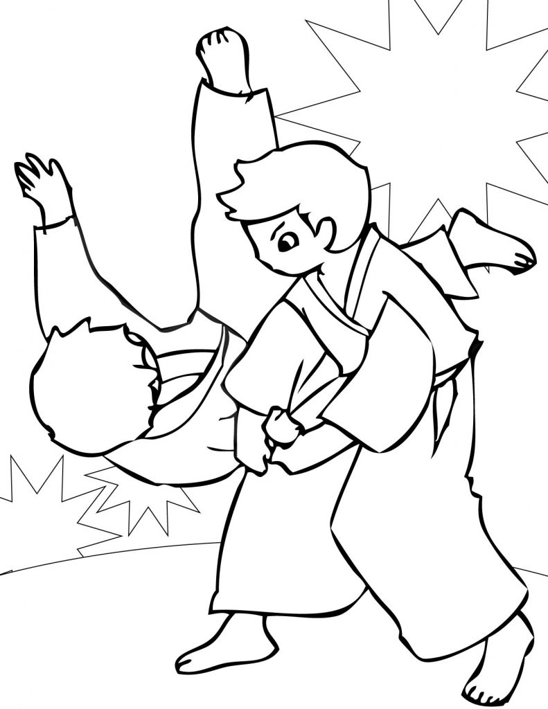 791x1024 Taekwondo Coloring Pages