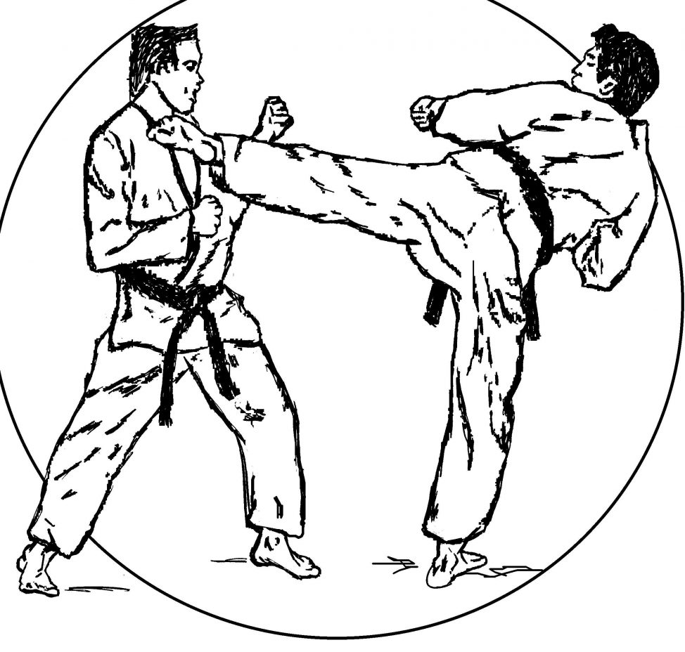 974x928 Coloring Pages Karate Colouring Martial Arts
