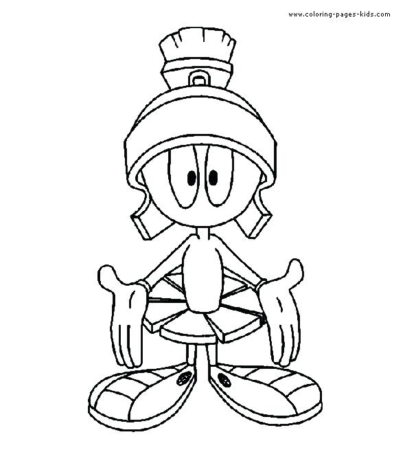 590x674 Marvin The Martian Coloring Pages Fair The Martian Coloring Pages