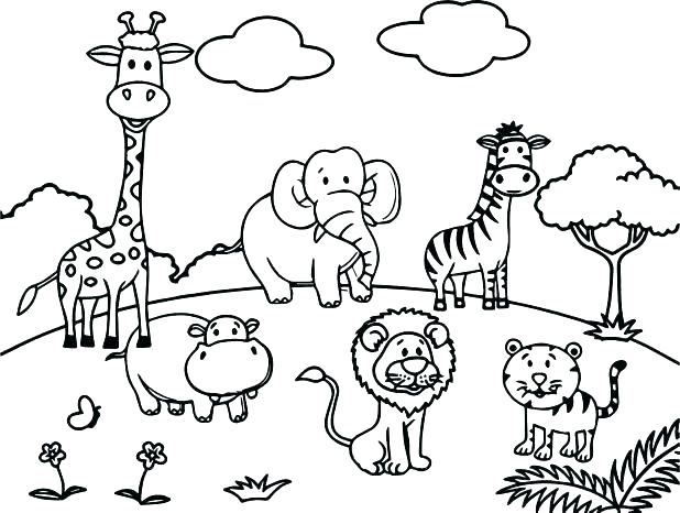 618x466 Baby Marvin The Martian Coloring Pages Zoo Worksheets Animal Page