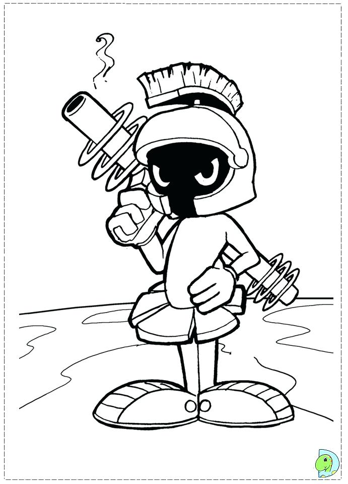 691x960 Marvin The Martian Colouring Pages Coloring Collection