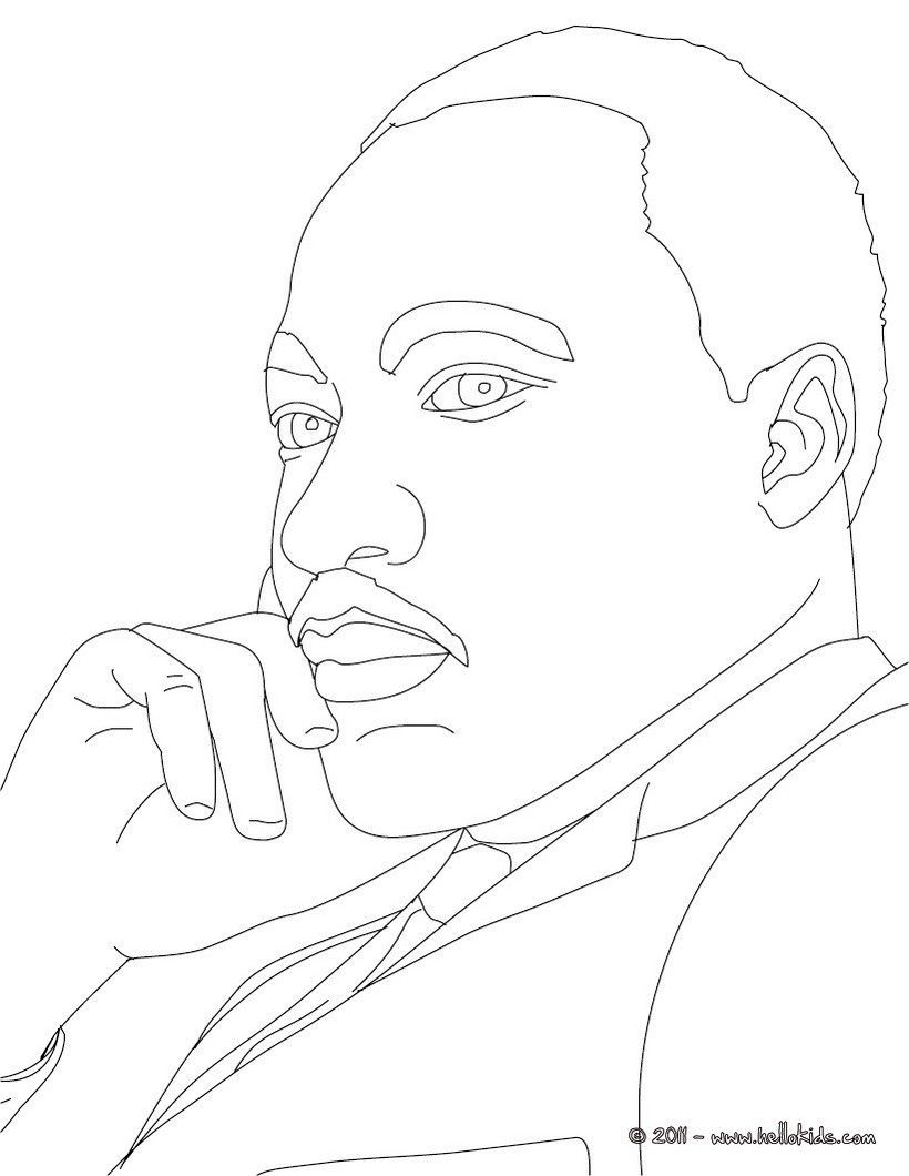 Martin Luther Coloring Page