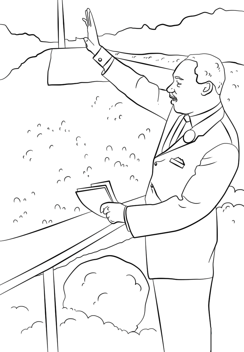 824x1186 Free Printable Martin Luther King Jr Day Coloring Pages (Mlk Day