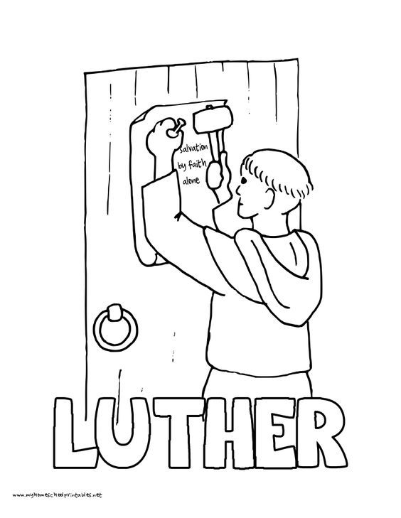 564x729 History Coloring Pages Volume 3 Martin Luther And Sunday School