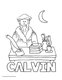 236x305 Martin Luther German Protestant Reformer Coloring Page