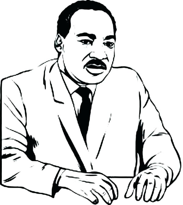 600x673 Martin Luther King Coloring Pages Free Coloring Pages Free