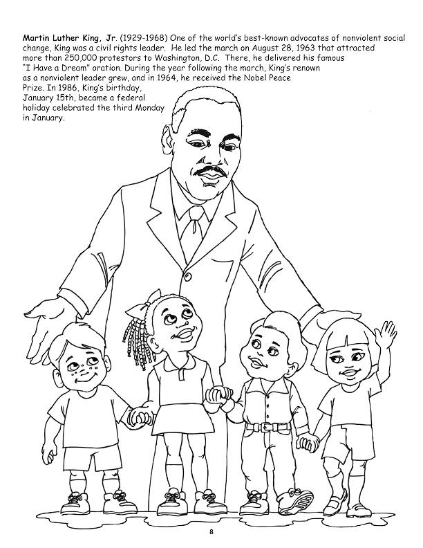 Martin Luther King Day Coloring Pages