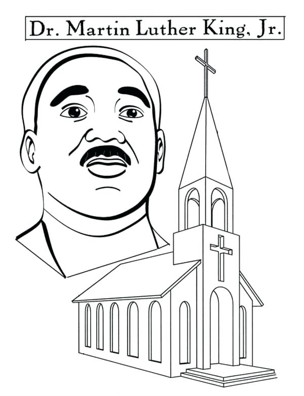 600x781 Martin Luther King Coloring Sheets In Martin Luther King Coloring