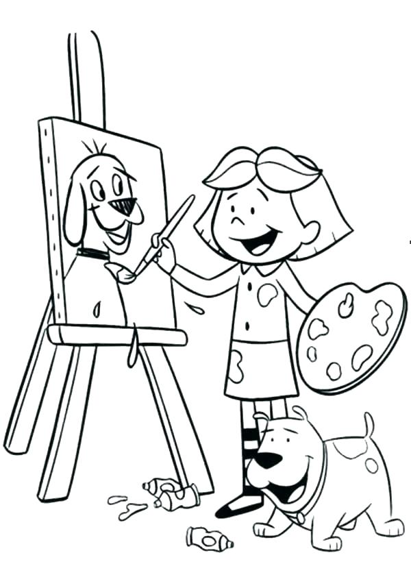 600x842 Mlk Coloring Pages Free Paint Coloring Pages Little Girl Regarding