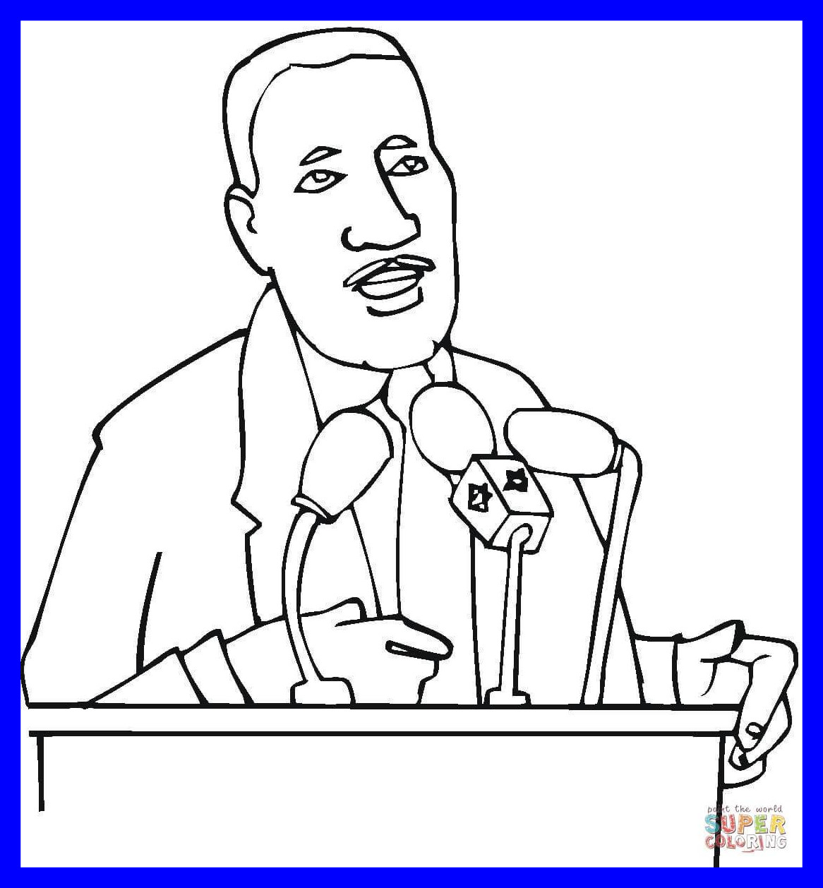 Martin Luther King Jr Coloring Pages Printable