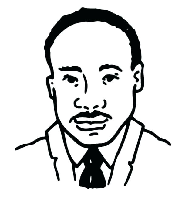 600x708 Mlk Coloring Pages Free Martin King Jr Color By Number For Kids