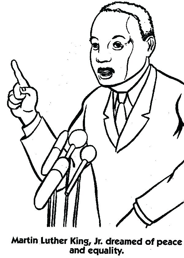 600x841 Coloring Picture Of Martin Luther King Jr Martin King Jr Coloring