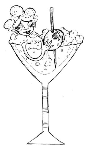 293x500 Bathing In Gin While Bowling Free Digital Stamps Wonderstrange