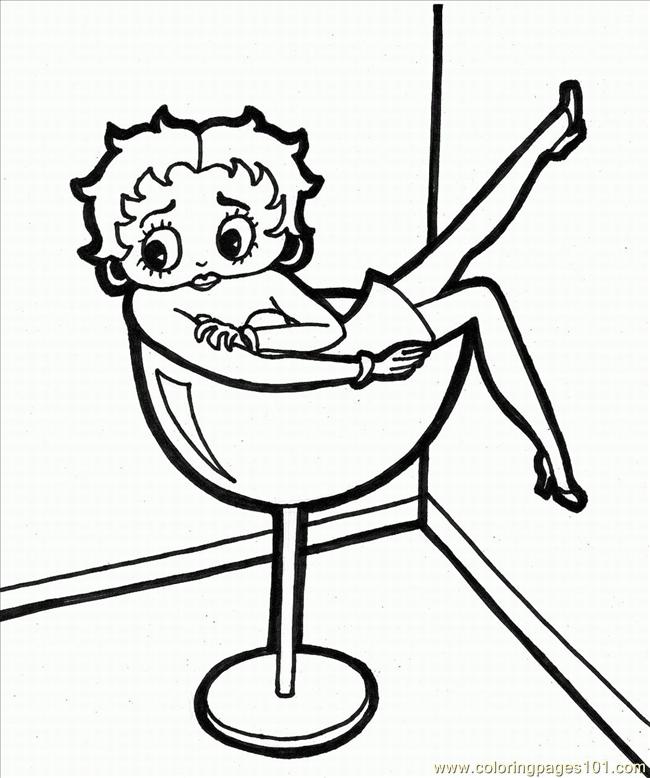 650x778 Betty Boop Lrg Coloring Page