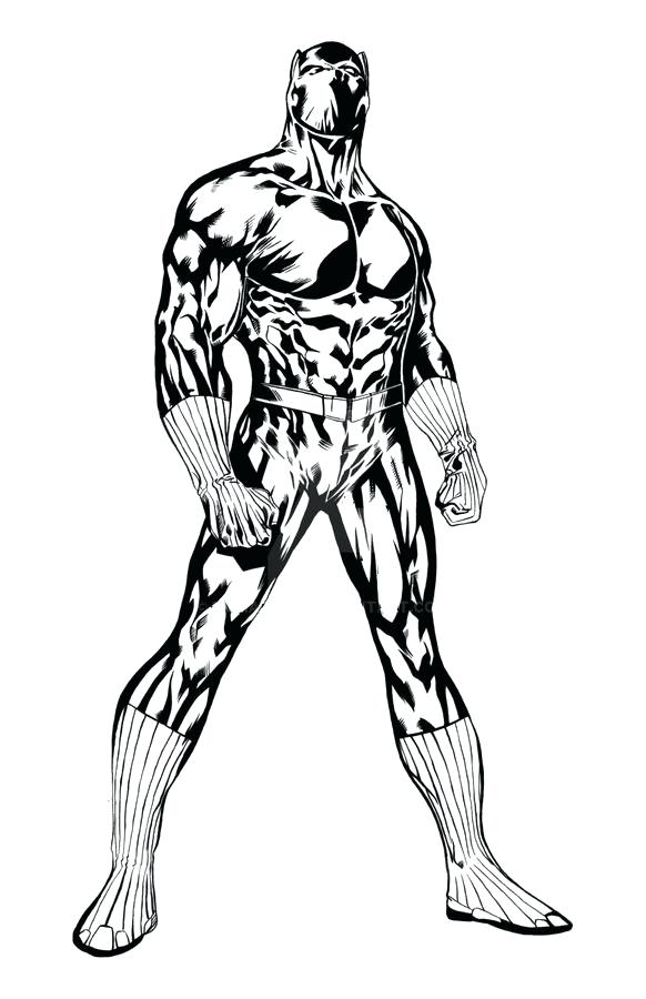 582x900 Black Panther Coloring Pages Colouring To Tiny Draw Print Marvel