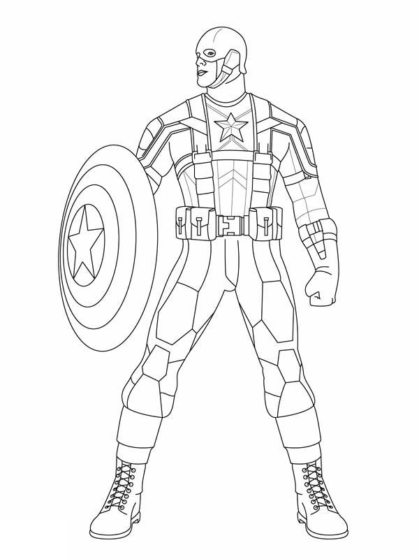 600x800 Coloring Pages Marvel Characters Captain Marvel Colouring