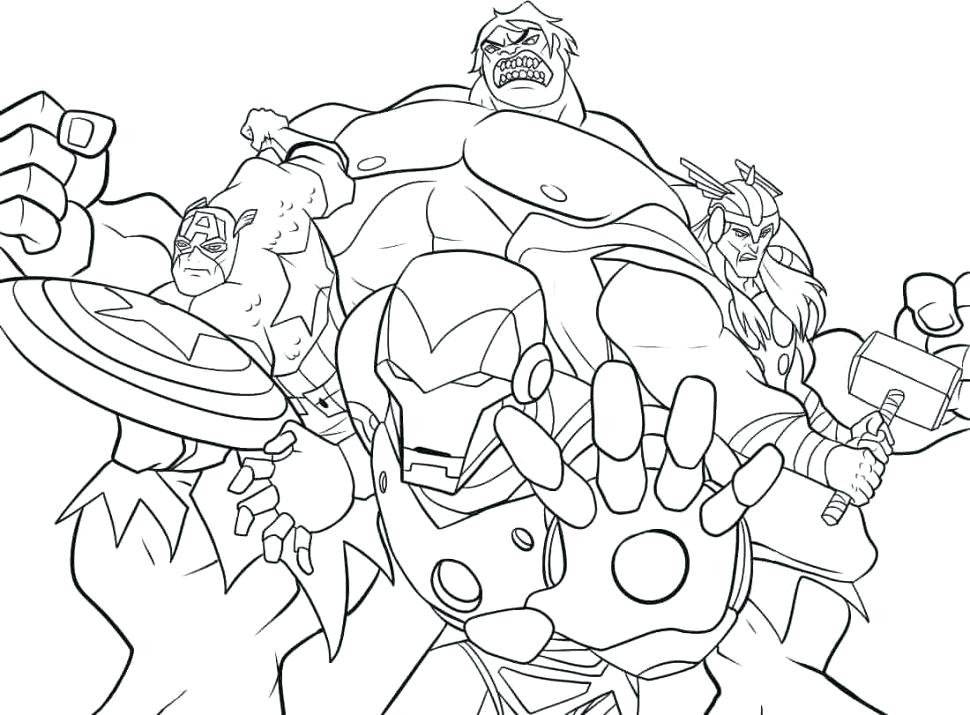 Marvel Christmas Coloring Pages