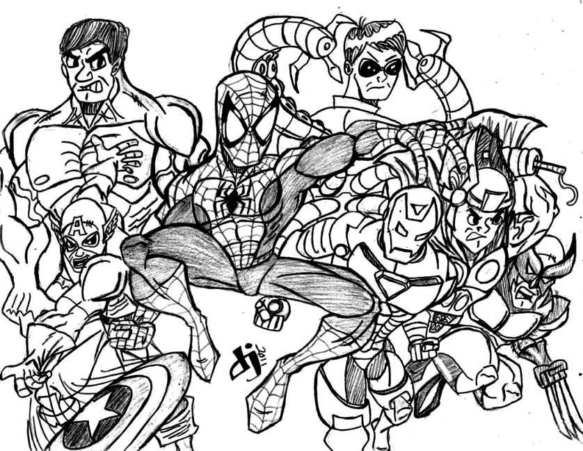 838x648 Marvel Coloring Pages Coloring Pages Kids