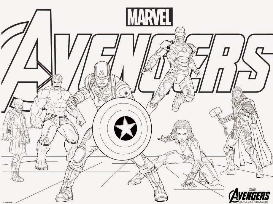 920x688 Marvel Colouring Pages