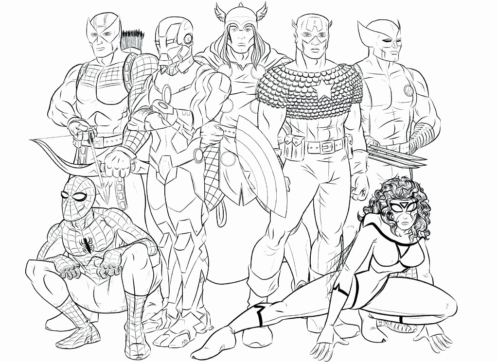 1024x745 Adult Marvel Coloring Pages Photos Marvel Coloring Books Also